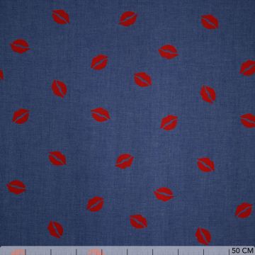 Chambray jeans kusjes