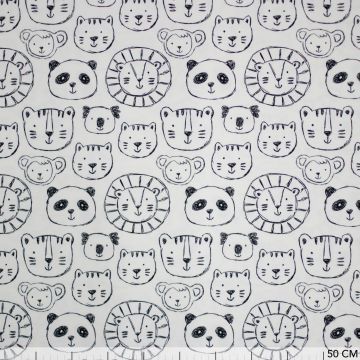 Tricot dierenkopjes doodle