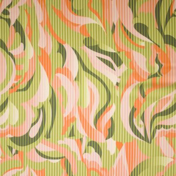 Stretch abrikoos swirls op olijf