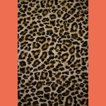 Jacquard luipaard goudkleurig
