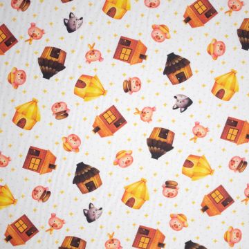 Digi katoen huisjes drie biggetjes