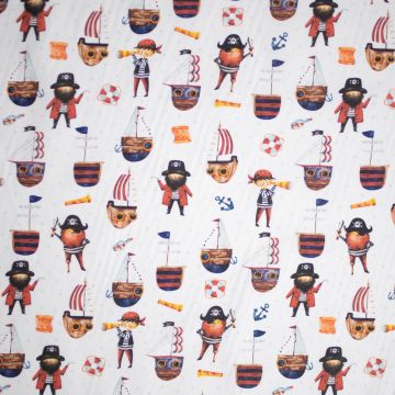 Digi katoen piraat print