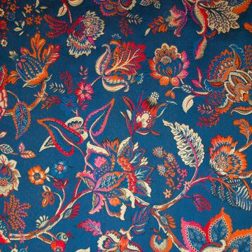 Jacquard Inaya petrolblauw