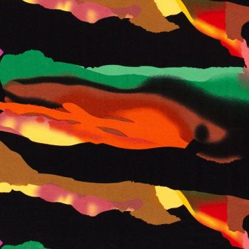 Viscose tricot abstract paint