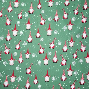 Kerst katoen kabouter donker mint