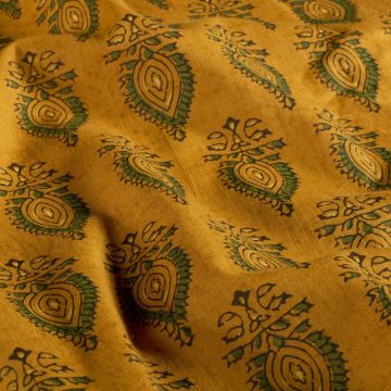 Katoen batik perzisch print honing