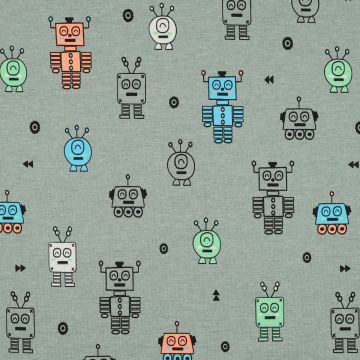 Jersey melange neon robots mint