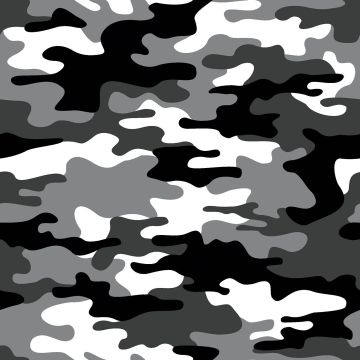 Keper katoen camouflage grijs