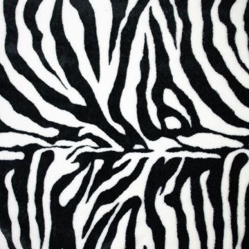 Double soft fleece zebra groot