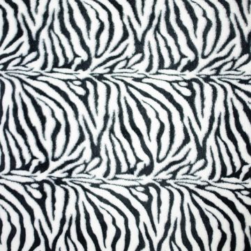 Double soft fleece zebra klein