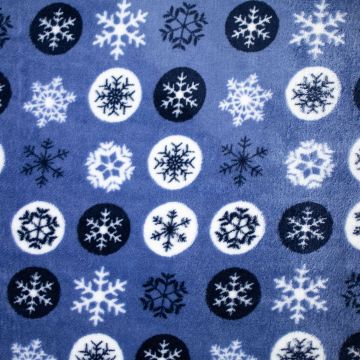 Double soft fleece sneeuwvlok