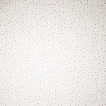 Katoen poplin spikkels wit-roze