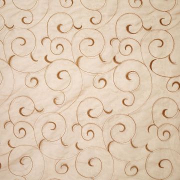 Organza swirls bruin