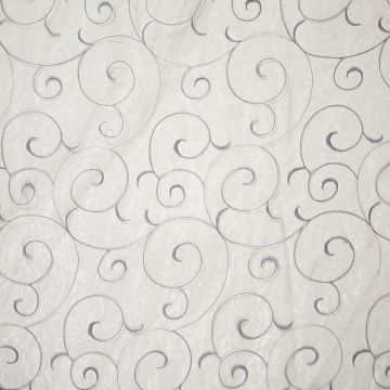 Organza swirls zilver