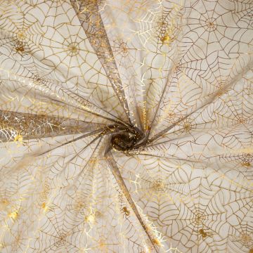 Tule spinnenweb foil goud