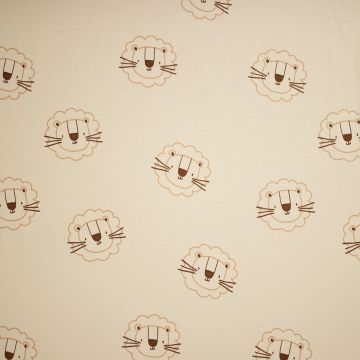 French Terry Leeuwen beige