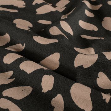 Punta print vlekken zwart beige