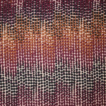 Polyeste poplin abstract roze