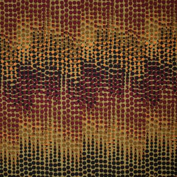 Polyeste poplin abstract olijfgroen