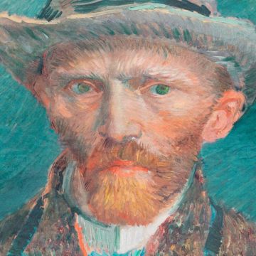 Fluweel stof digitaal bedrukt van Gogh