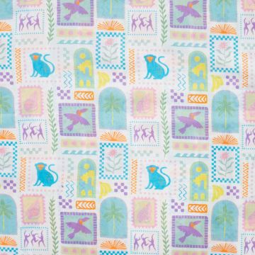 Qjutie cotton voile tropical