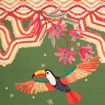 Viscose Twill stof Tucan groen