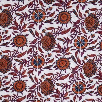 Katoen Combi patchwork stof brique