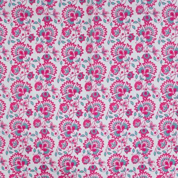 Katoen Dreamy Botanica fuchsia