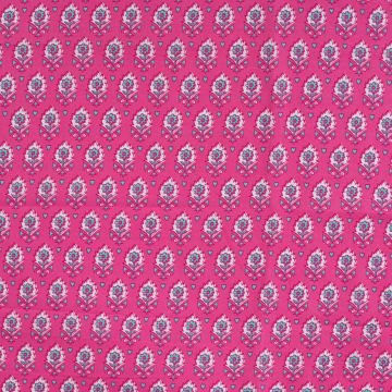 Katoen Combi Folk Garden Hearts fuchsia