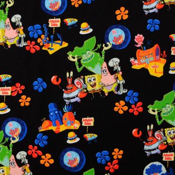 Spongebob Jersey Digital zwart
