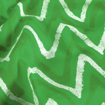 Batik Katoen bedrukt Abstrakt groen