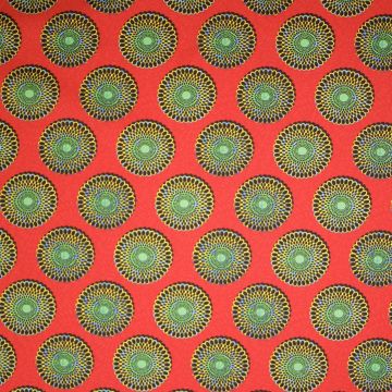 Katoen poplin Bazin rood