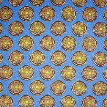 Katoen poplin Bazin blauw