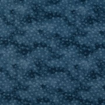 Katoen Poplin Marmer Dots Zeeblauw