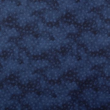Katoen Poplin Marmer Dots Blauw