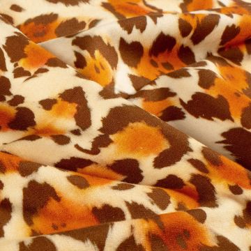 French Terry panterprint brique