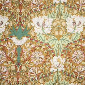 Free Spirit PWWM150.GOLD Morris & Co – Honey Suckle & Tulip – Gold