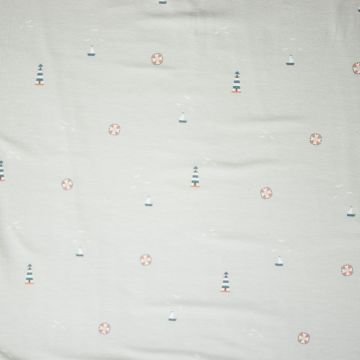 Katoenen Tricot Maritime Licht grijs