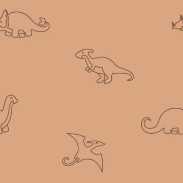 Stretch badstof Dinos camel