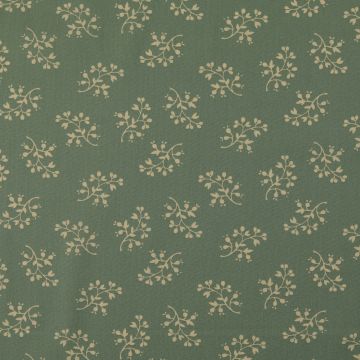 Katoen Poplin Stof Bedrukt Bloemen Mint
