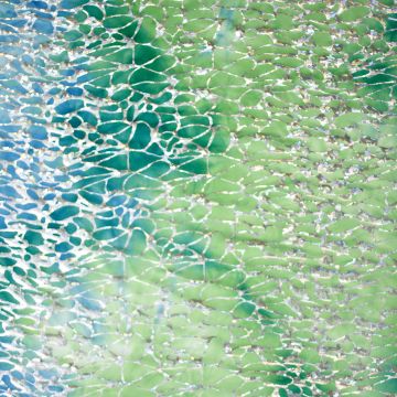 Folie Jersey Batik motief blauw