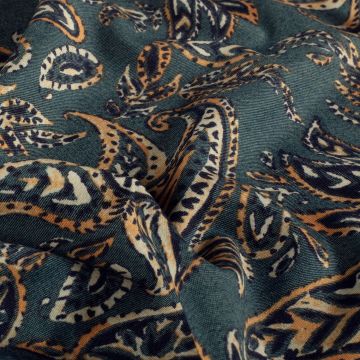 Punta di Roma print paisley petrol