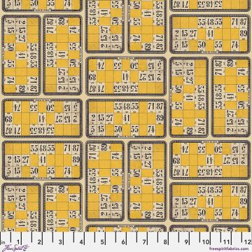 Free Spirit Yellow Numbers Canvas