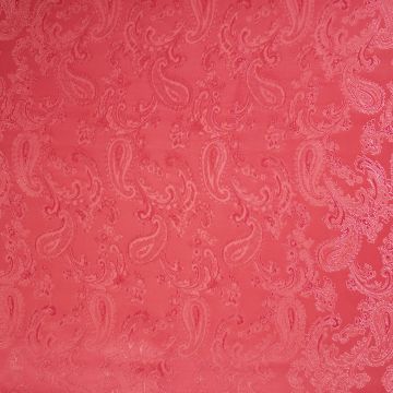 Jacquard voering Paisley warmrood