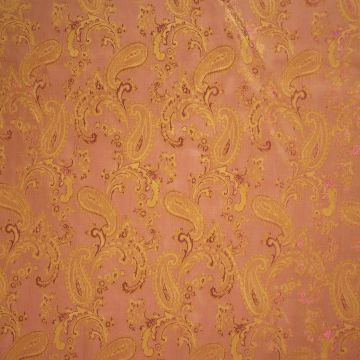 Jacquard voering Paisley brique