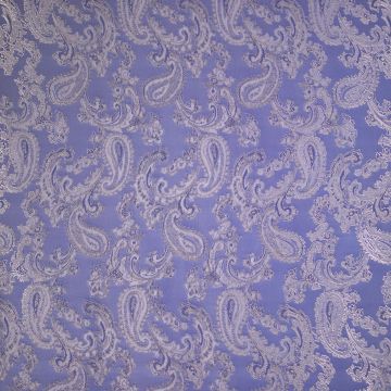 Jacquard voering Paisley staalblauw TT