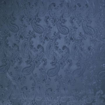 Jacquard voering Paisley blauw
