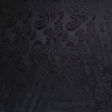 Jacquard voering Paisley zwart