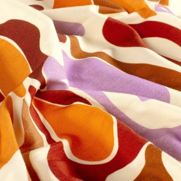 French Terry Retro print brique