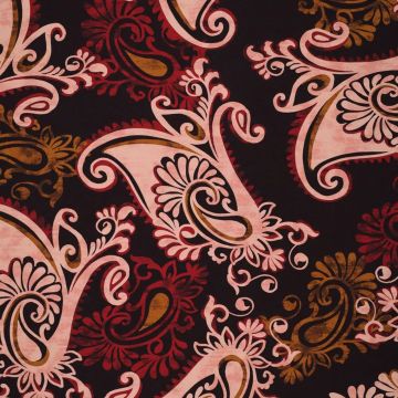 Viscose Jersey paisley fushia